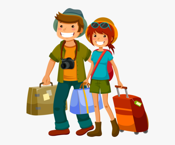 Туристы мультяшные