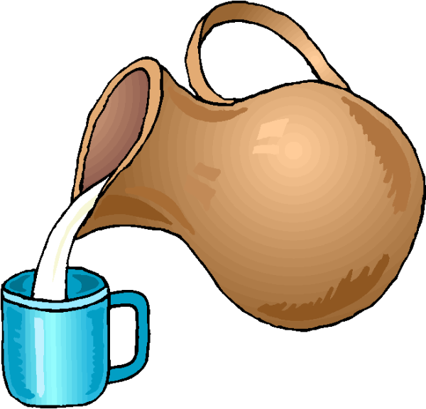 Нарисовать кувшин с молоком