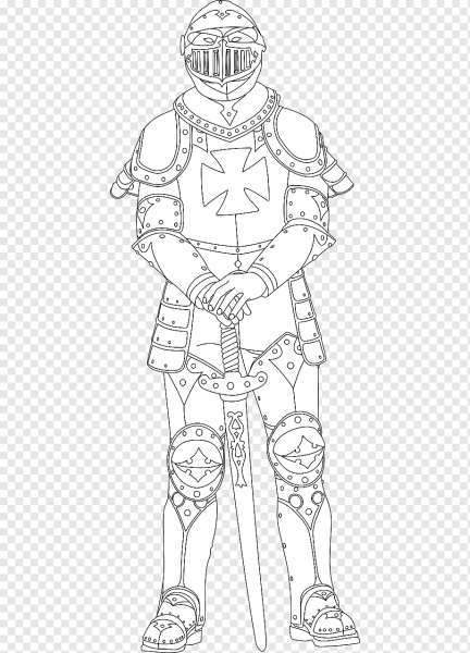 Рыцари. Раскраска