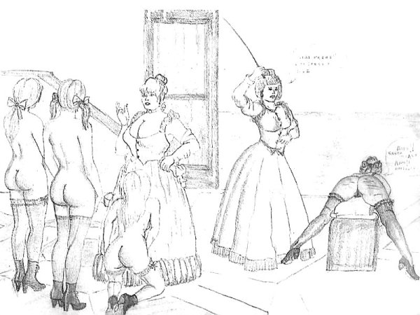 Рисунки девушек Спанкинг