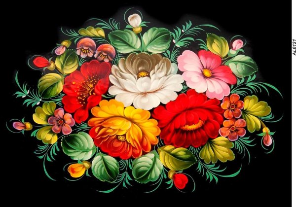 Жостовская роспись мотивы