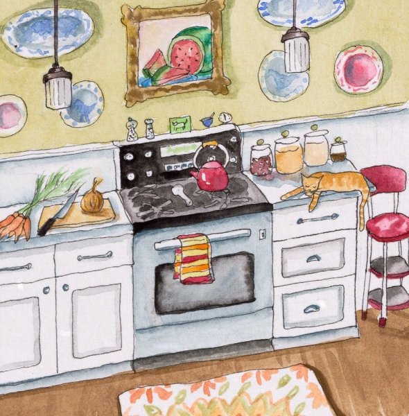 Кухня для рисования