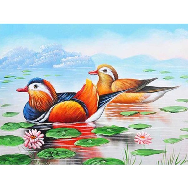 Рисунок утки мандаринки