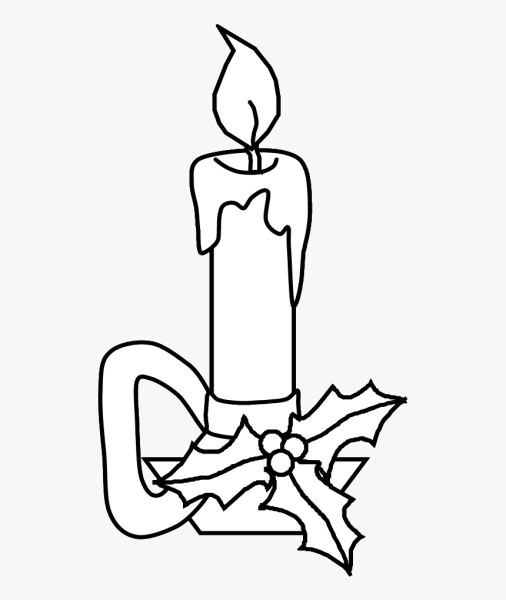 Свеча на белом фоне