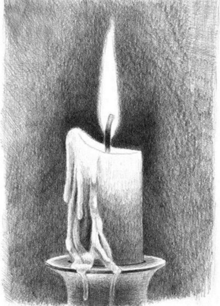 Свеча раскраска для детей