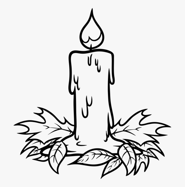 Свечи мультяшные без фона