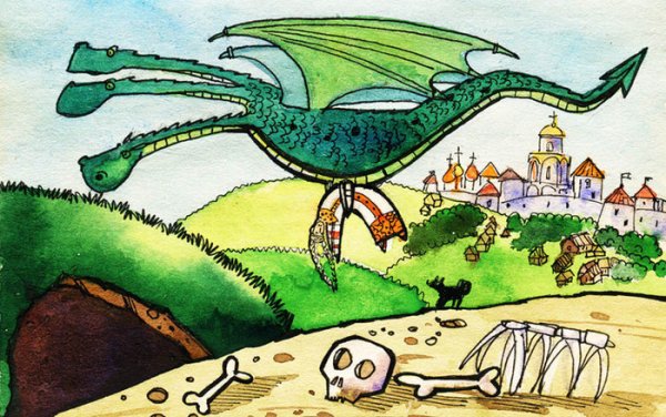 Никита Кожемяка побеждает змея