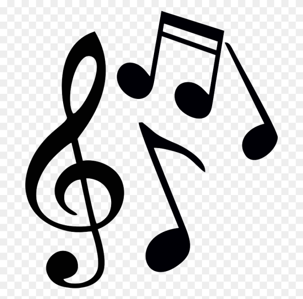 Скрипичный ключ и нотки