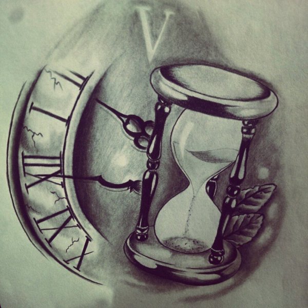 Композиция с песочными часами