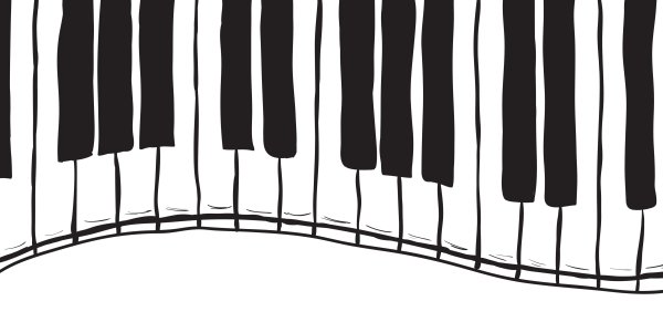 Клавиши пианино иллюстрация