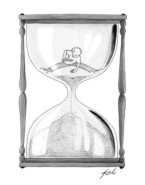 Песочные часы черно белые
