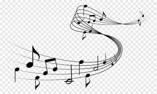 Нотный стан без фона