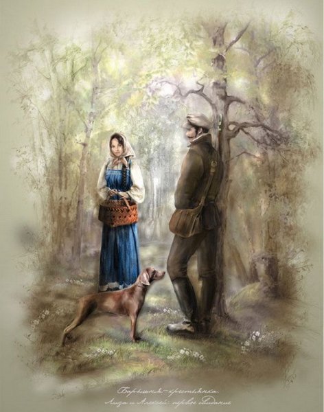 Пушкин барышня крестьянка иллюстрации