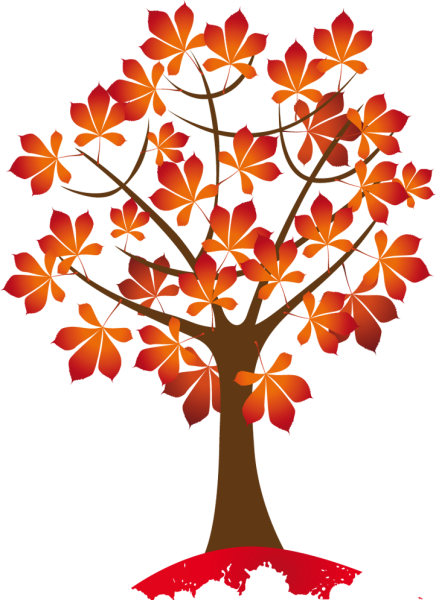 Стилизованное осеннее дерево