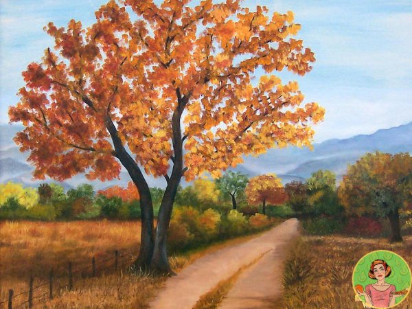 Сказочное осеннее дерево