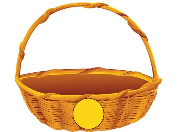 Корзинка раскраска