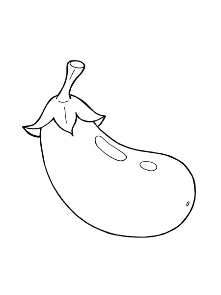 Баклажан раскраска