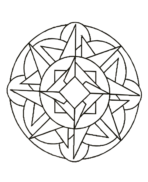 Геометрический узор в круге