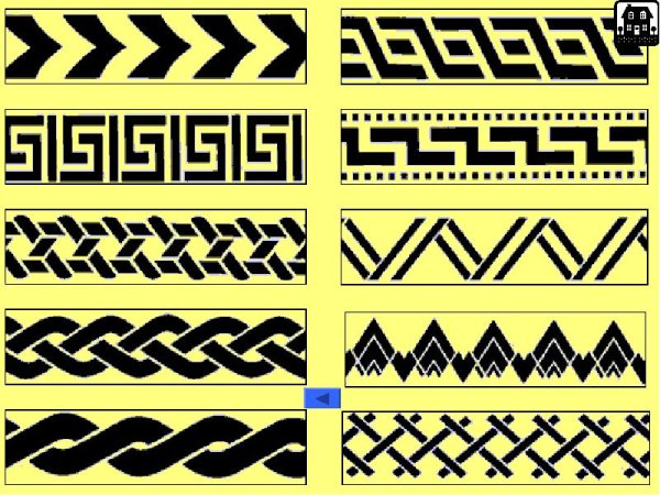 Геометрический орнамент в полосе