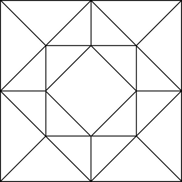 Геометрический орнамент в квадрате