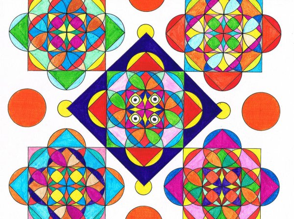 Орнамент виз геометрическихт фигур