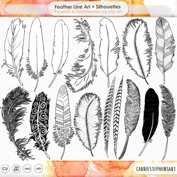 Перо рисунок