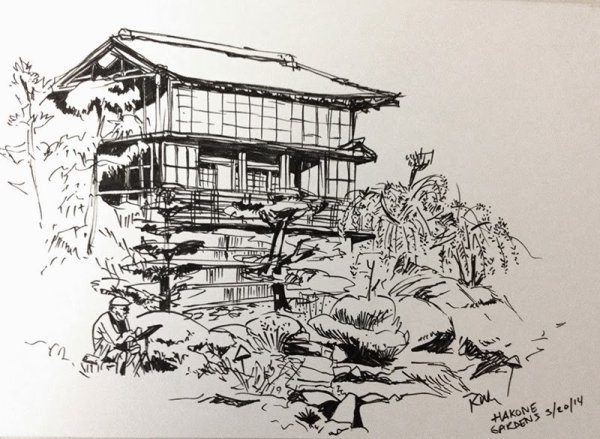 Японская архитектура Графика