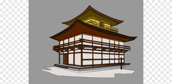 Кинкакудзи золотой павильон рисунок