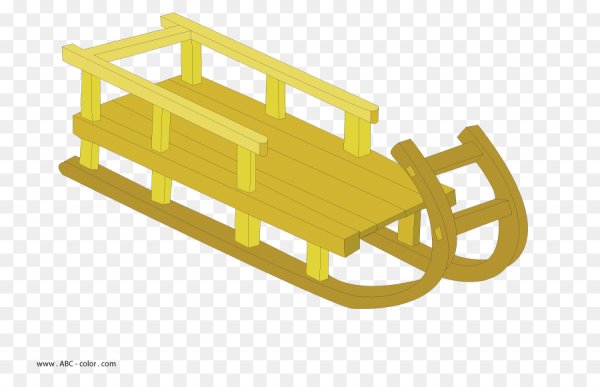 Санки раскраска