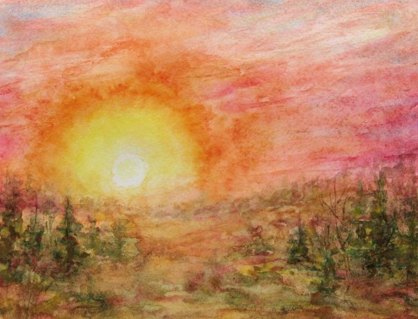 Картина Эдварда Грига утро.Восход солнца