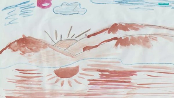 Рисунок к пьесе утро Эдварда Грига