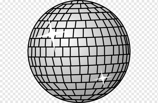 Диско шар раскраска