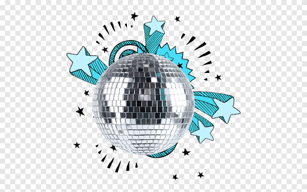 Диско шар стилизованный