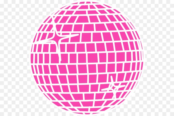 Диско шар нарисованный