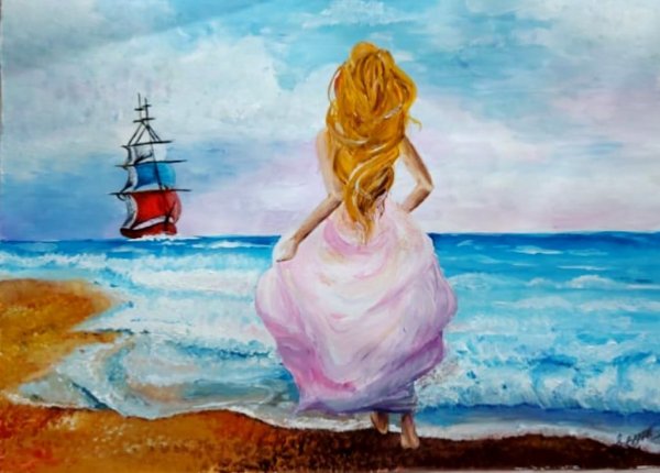 Алые паруса живопись