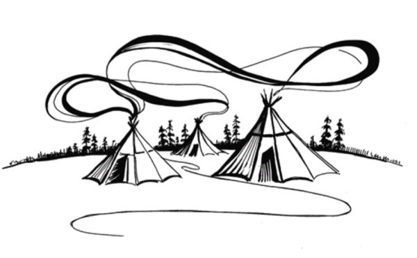 Чум раскраска для детей