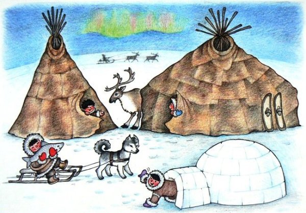 Жилище разных народов мира для детей