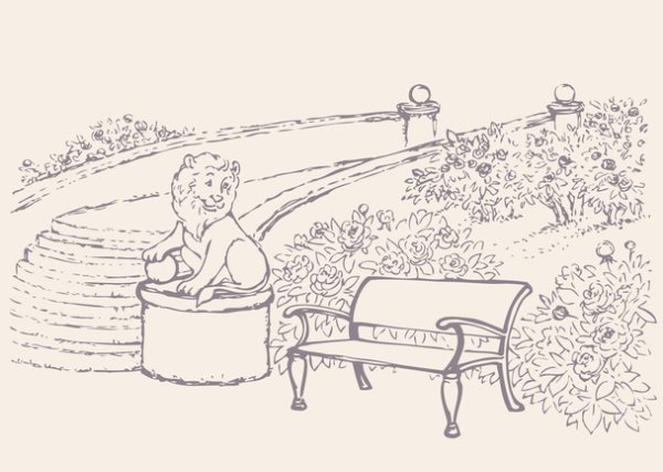 Эскиз садово парковой скульптуры