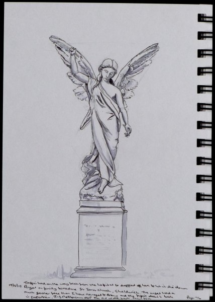 Эскиз скульптуры лёгкий