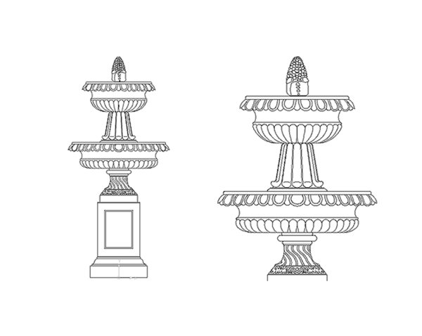 Эскиз скульптуры для сада