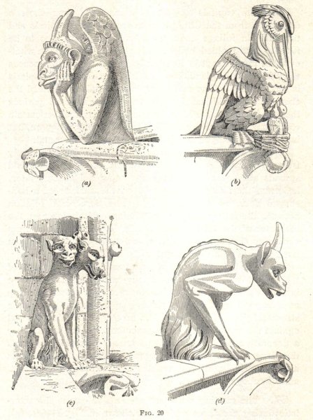 Готика узоры Гаргульи