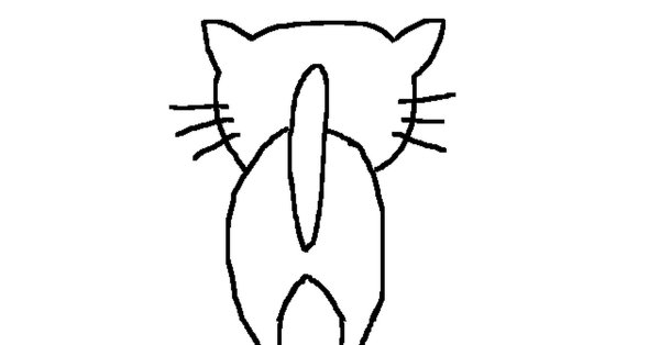 Кошка вид сзади Путин