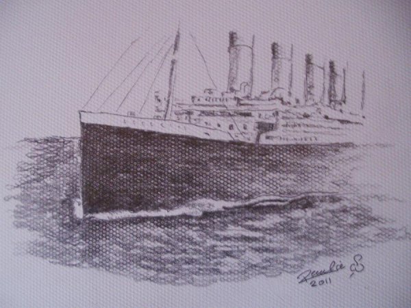 Титаник рисунок корабля