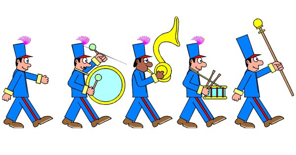 Детский марш рисунок