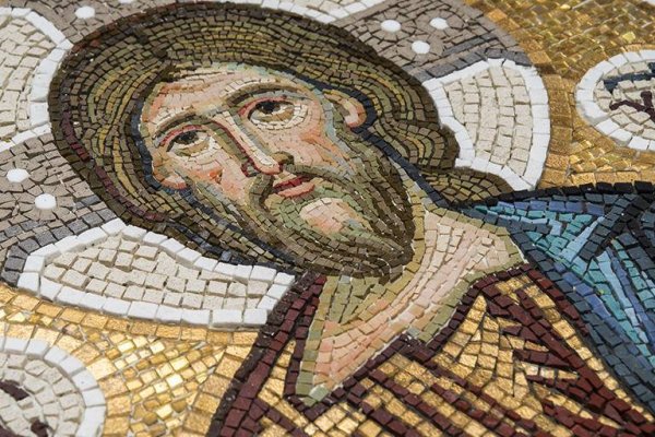 Древнеримская мозаика солнце