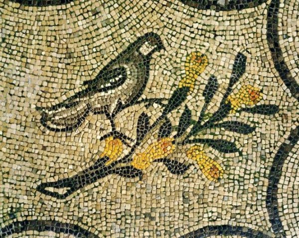 Райский сад Византийская мозаика