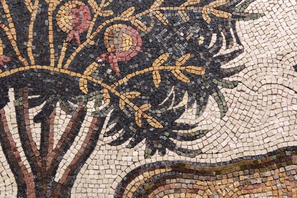 Византийская мозаика Равенна птицы