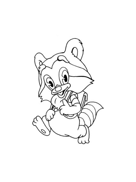 Крошка енот персонажи мультика