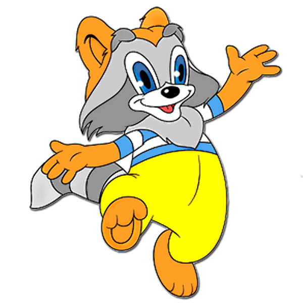 Крошка енот нарисовать