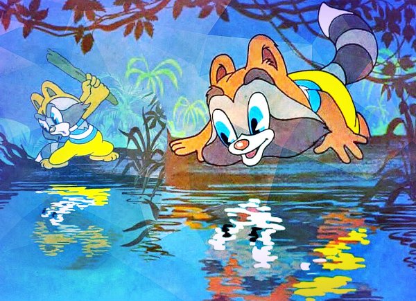 Крошка енот. Раскраска